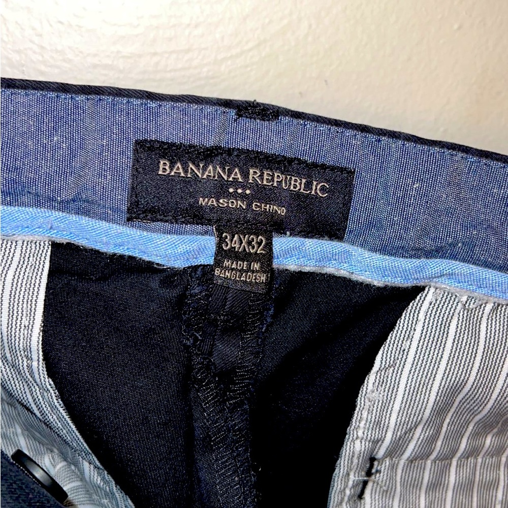 Banana Republic Men’s Chinos - Mason (Athletic Fit) 34x32 Black